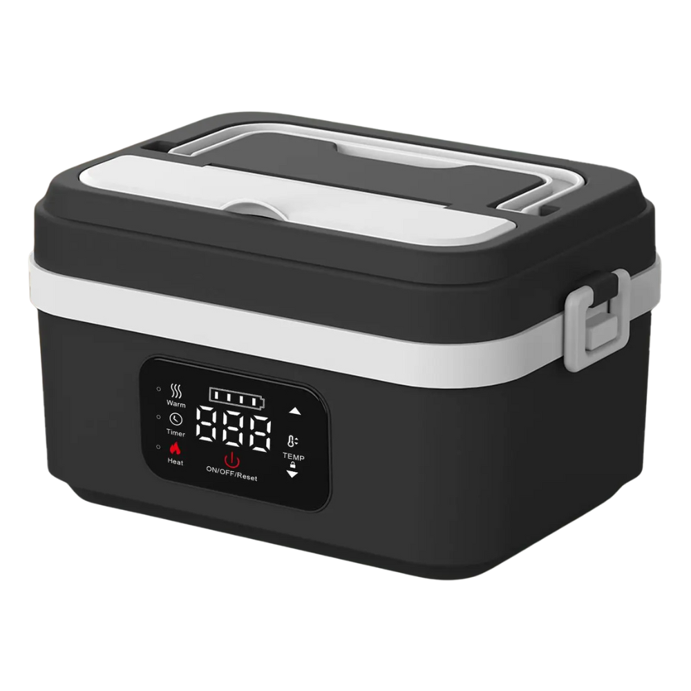 Portable 8000mAh Heated Lunch Box with Smart Food Warming for Work School or Travel