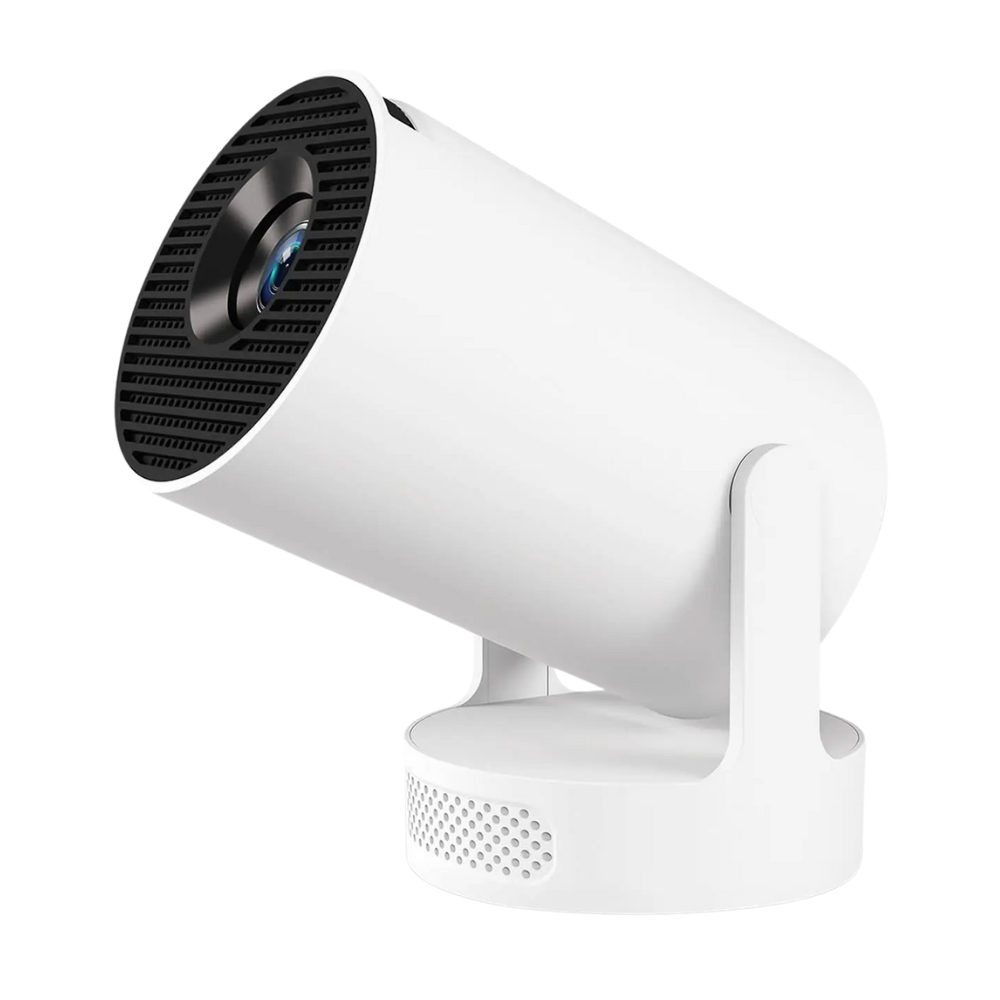 Compact Home Theater Projector with Auto Keystone, Bluetooth 5.2 & 720P HD Display White