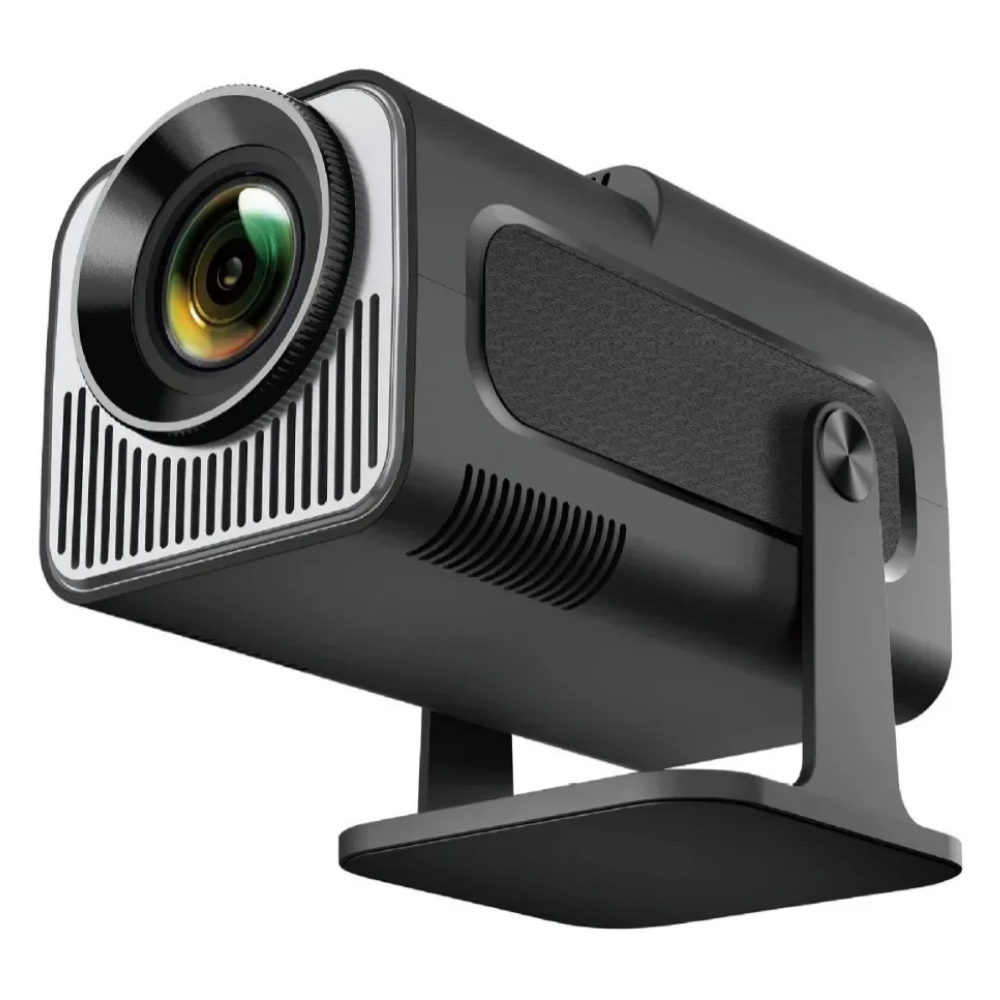 Compact Home Theater Projector with Auto Keystone 200 ANSI Lumens Dual-Band WiFi Black
