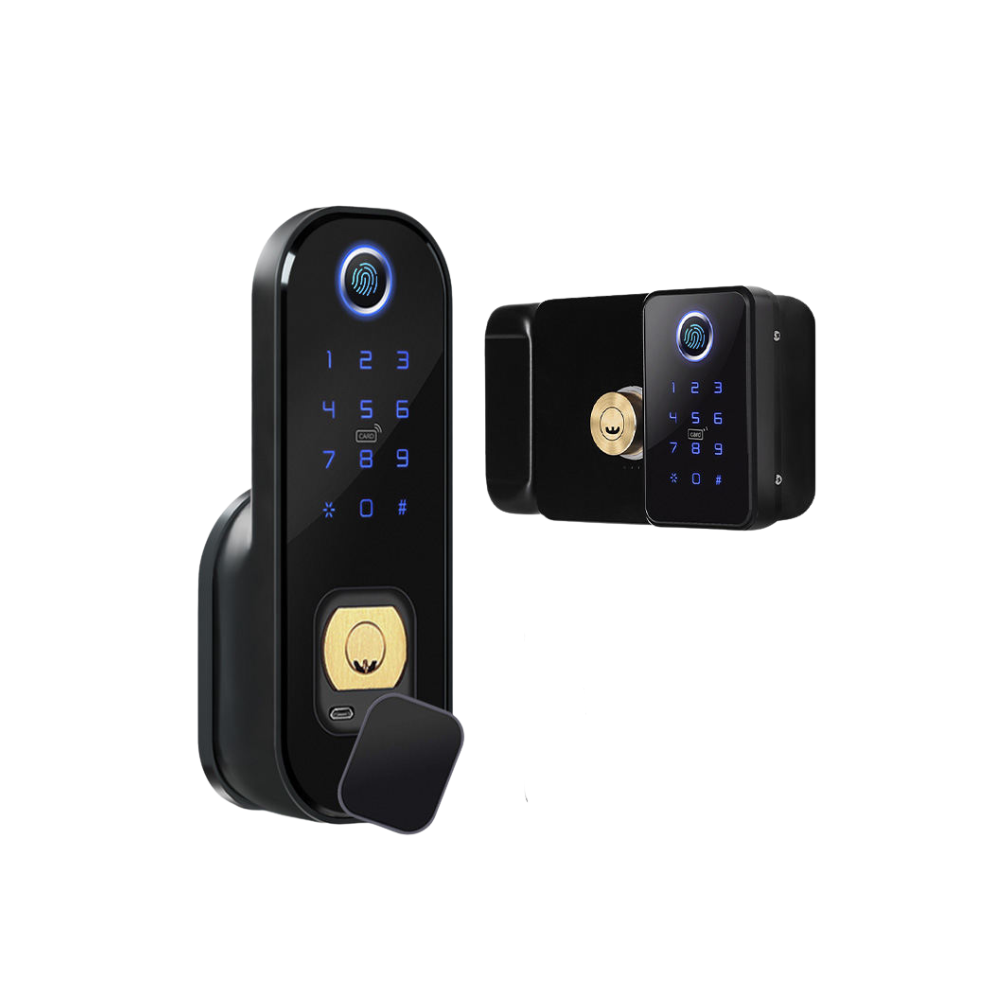 Smart Outdoor Gate Lock with WiFi, Fingerprint & Keypad Access