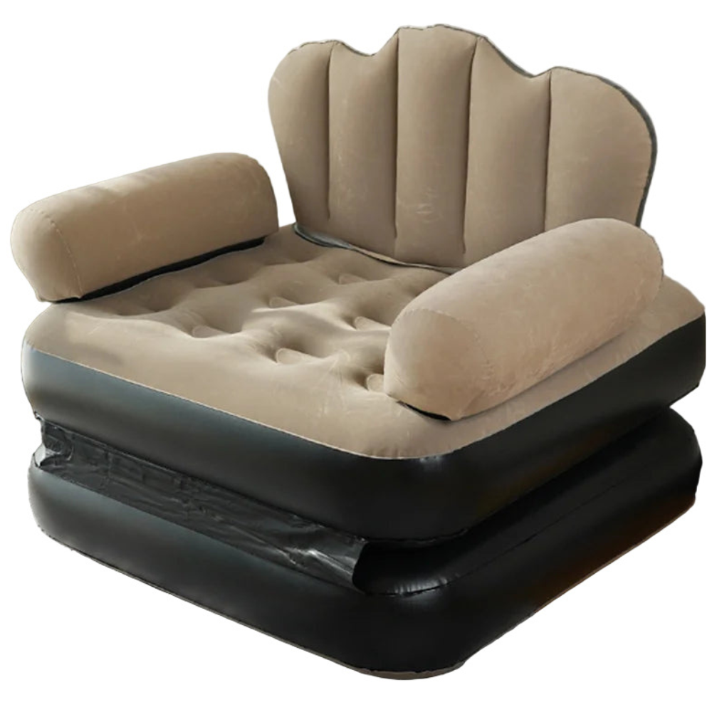Portable Inflatable Lounge Chair with Air Pump Indoor & Outdoor Travel Sofa