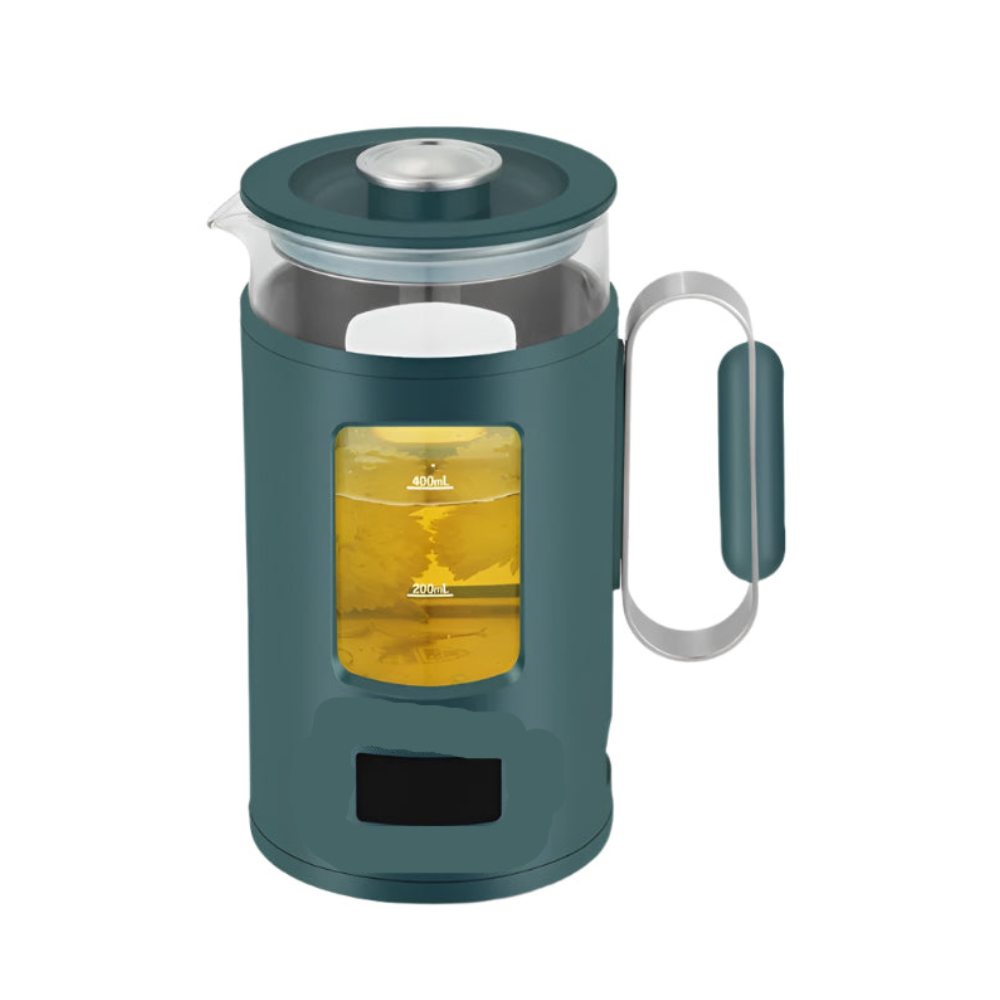 Portable Electric Kettle with Glass Pot and Filter – 0.6L Travel Tea Maker