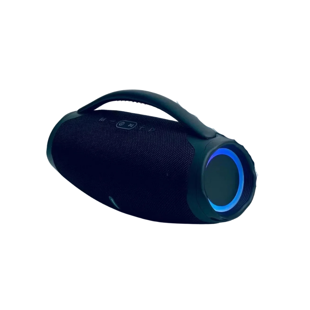100W Portable Bluetooth Speaker with RGB Lights & Multiple Inputs – Waterproof Outdoor Sound System (Black)