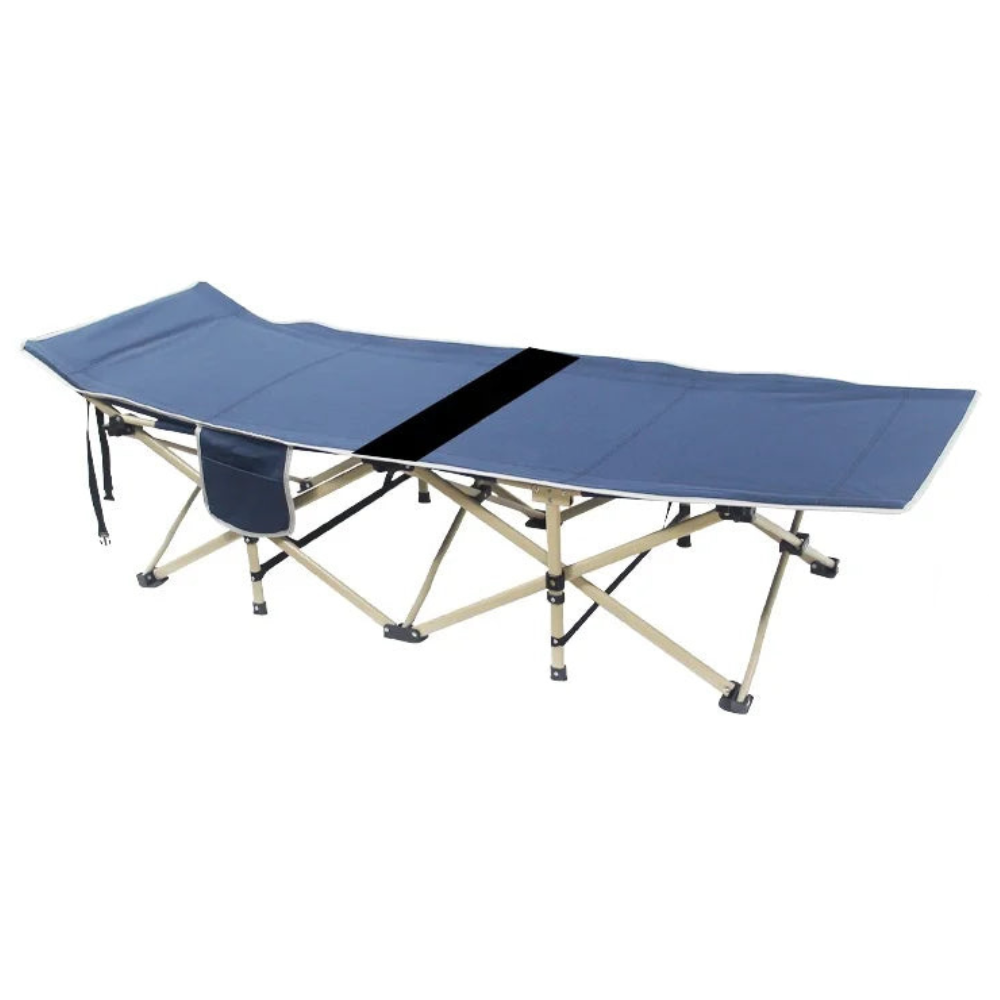Portable Folding Bed Single Person Recliner for Office Nap & Outdoor Camping
