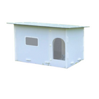 Heavy Duty Outdoor Dog Kennel Weatherproof, Insulated Plastic House for Medium Pets