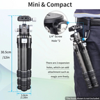 Compact Travel Tripod Set with D28 Ballhead and Arm