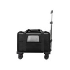 Portable Pet Carrier with Detachable Wheels Airline Approved Rolling Travel Bag for Small Cats & Dogs