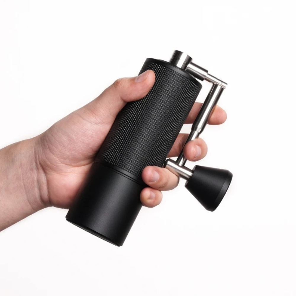 Black Manual Coffee Grinder – TIMEMORE C3s Pro with S2C Burr, Travel-Friendly Hand Mill for Espresso & Pour Over