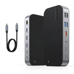 15-in-1 USB-C Docking Station with 3 HDMI, 100W PD, Gigabit Ethernet, SD/TF, 10Gbps Ports