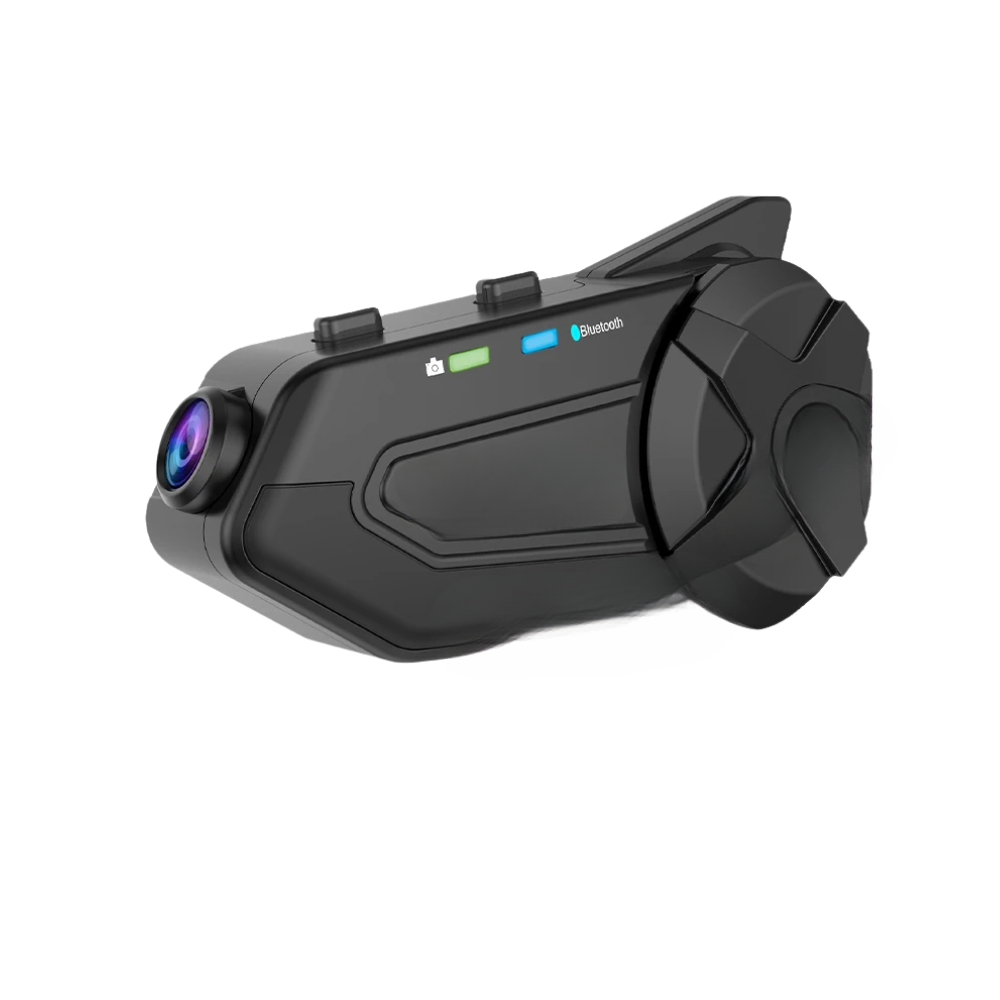 1000m Bluetooth Helmet Intercom with Dash Cam
