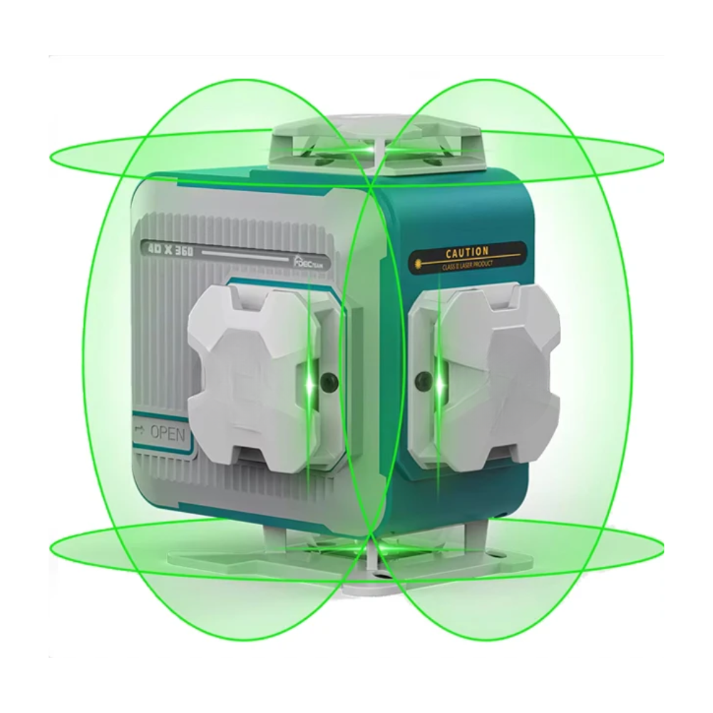 16-Line 4D Green Cross Laser Level for Tiling, Floor, and Wall Alignment