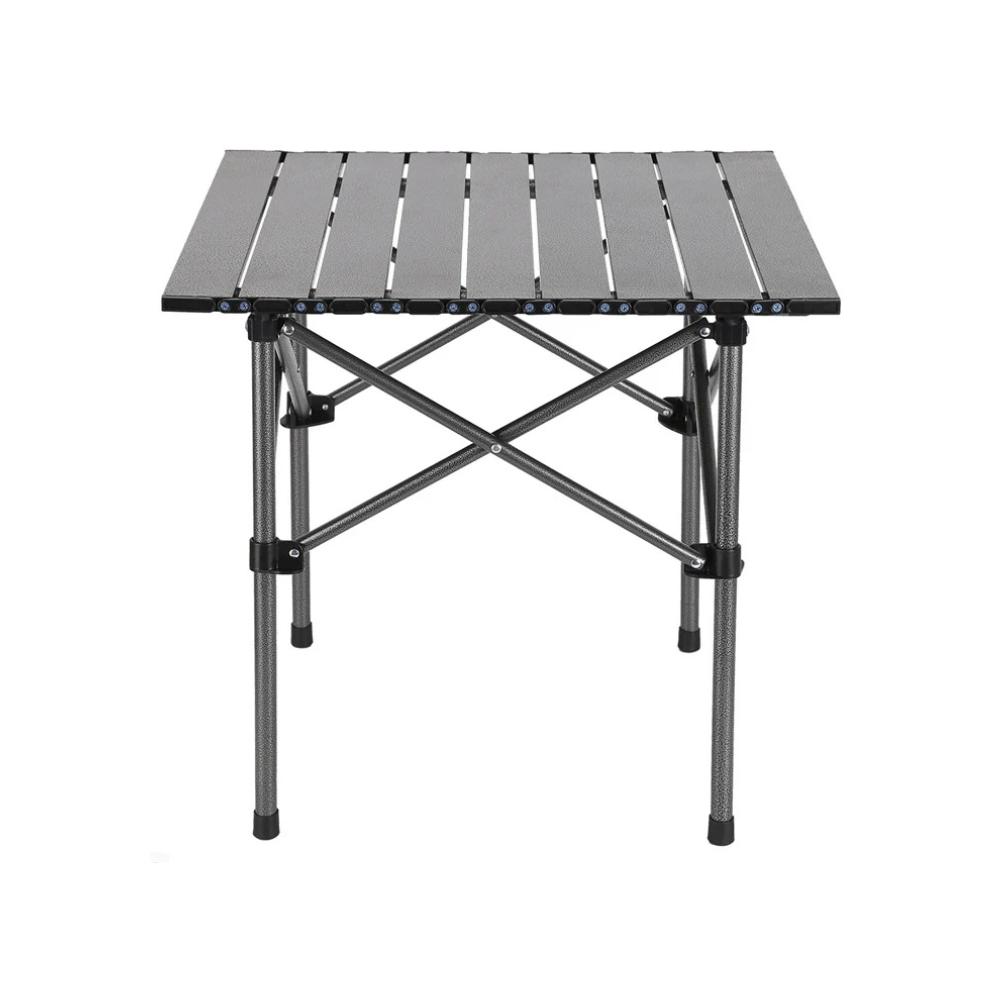 Folding Outdoor Camping Table with Storage Net Grey