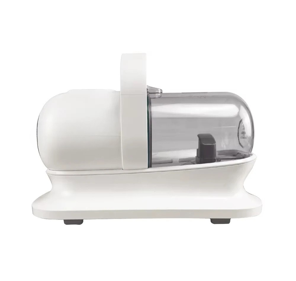 5-in-1 White Pet Grooming Vacuum with Clippers & Brush