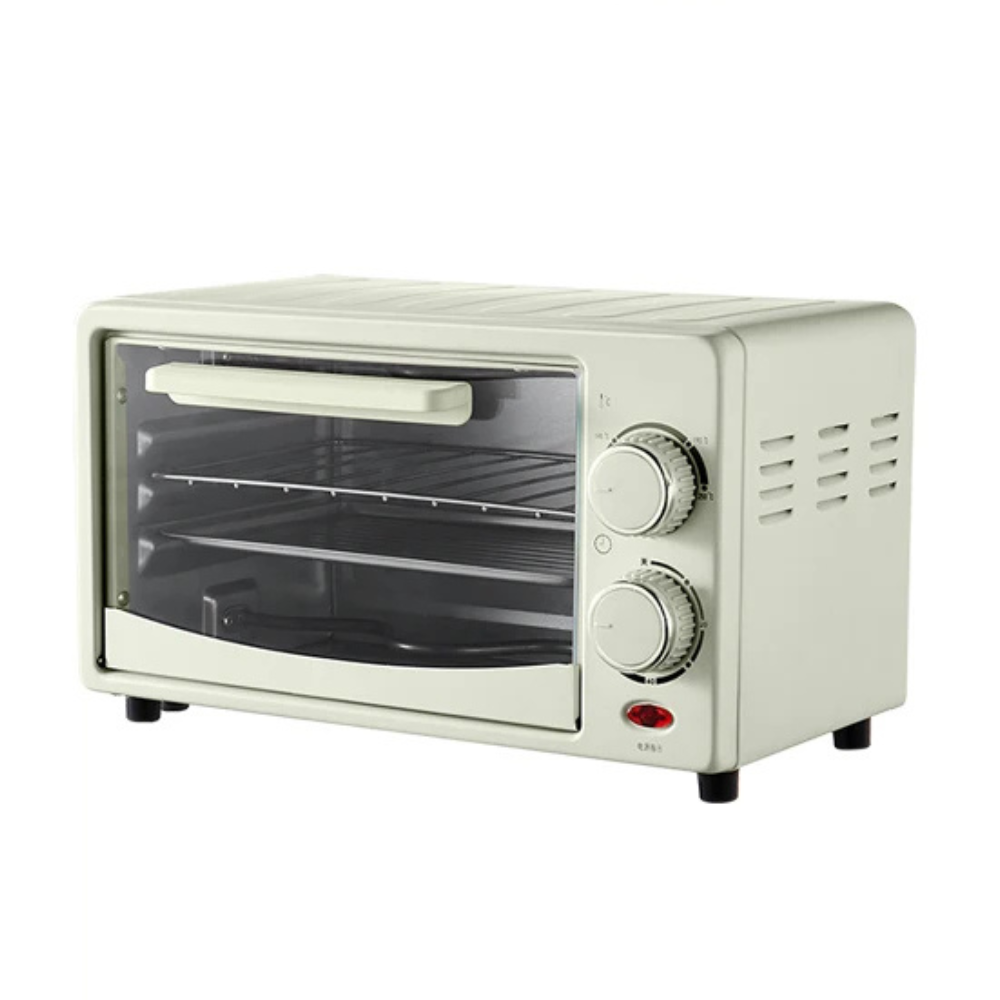 12L Compact Electric Oven for Toasting, Baking & Roasting – Light Green