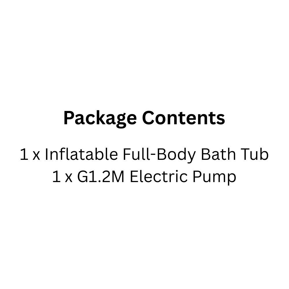 Inflatable Adult Bath Tub with G1.2M Electric Pump