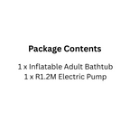 Foldable Inflatable Adult Bathtub with R1.2M Pump Compact Home Spa for Steam & Detox