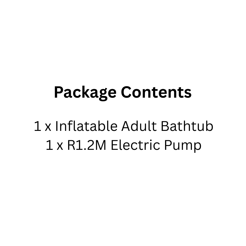 Foldable Inflatable Adult Bathtub with R1.2M Pump Compact Home Spa for Steam & Detox