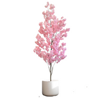100CM Artificial Pink Cherry Blossom Tree with Realistic Trunk & Silk Blooms – Indoor Décor for Home, Office & Weddings