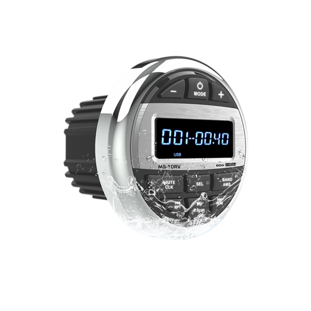 Waterproof Marine Bluetooth Stereo System for Boats, RVs & Outdoor Use