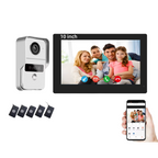 10" WiFi Video Doorbell System with 2-Wire Setup