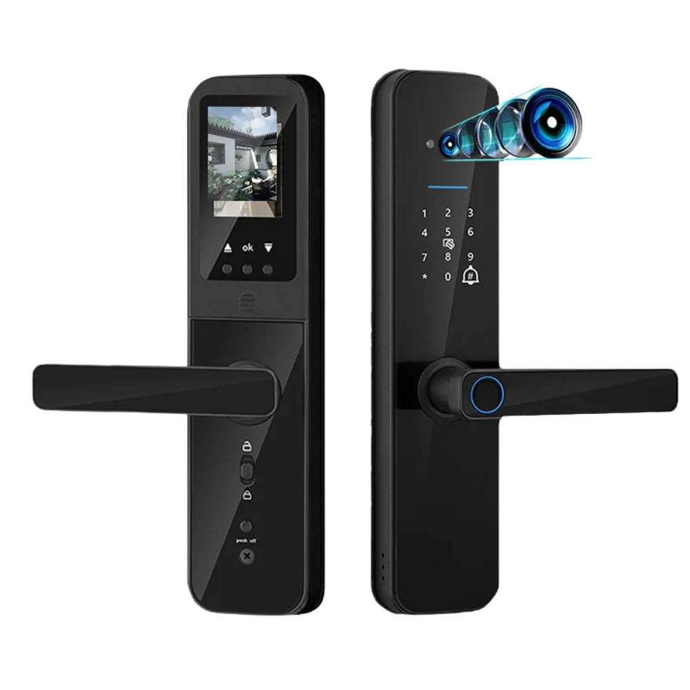 Electronic Smart Door Lock with Biometric, Camera, and App Control