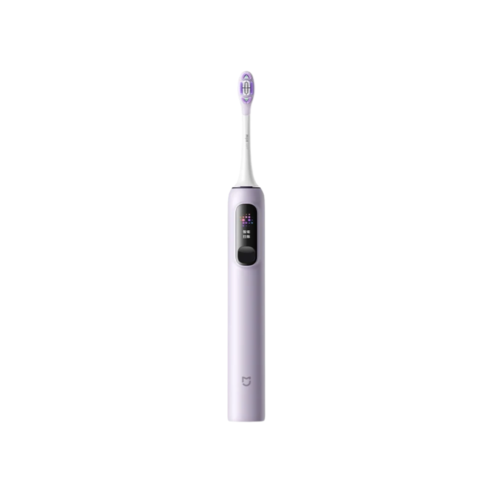 Smart Sonic Toothbrush with Display – 4 Cleaning Modes, 180-Day Battery, Travel Lock, Purple