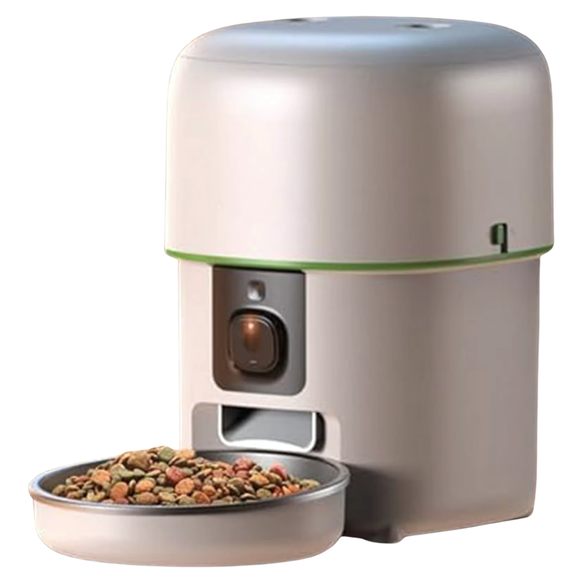 4L White Smart Pet Feeder with 1080P Camera and WiFi