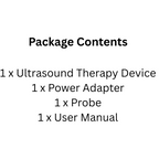 1MHz Ultrasound Pain Relief Machine with Adjustable Intensity & Timer Home Use