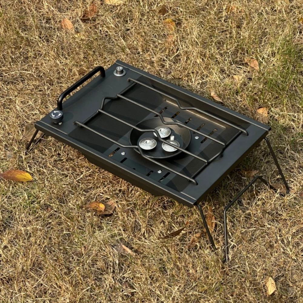 IGT-Compatible Gas Stove with Integrated Ignition for Outdoor Cooking