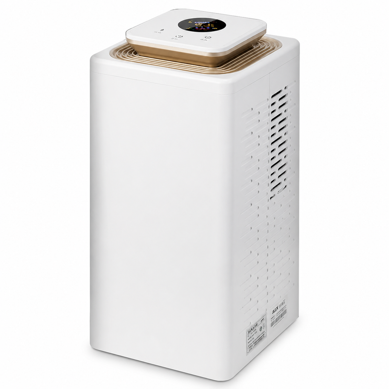 Portable 60W Dehumidifier with Dual Fan Speeds, LED Display and Purify Mode