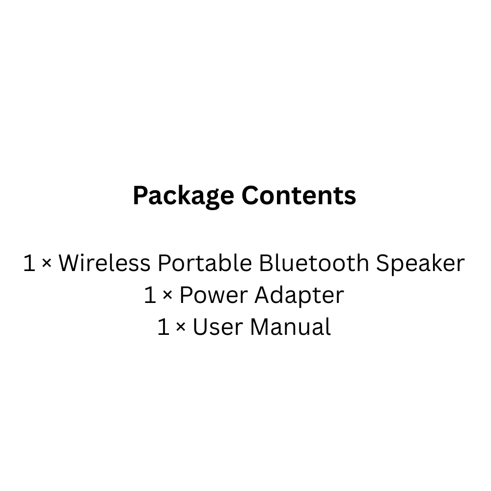 Wireless Outdoor Bluetooth Speaker – 6.1 Channel, Deep Bass, Waterproof Design