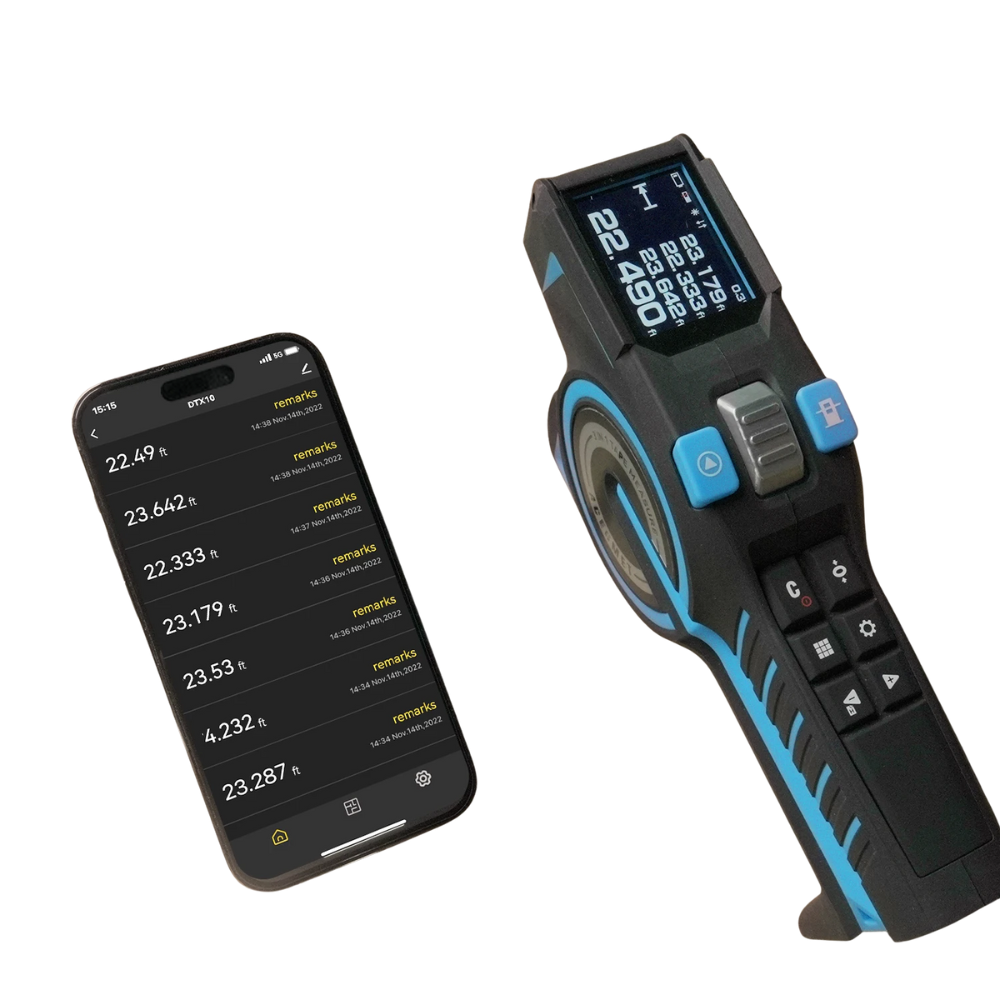 100M Laser Tape Measure with Green Line Marking and Smart Digital Display