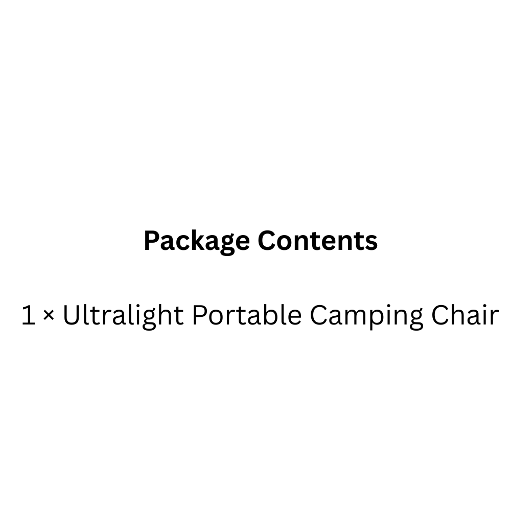Compact Outdoor Chair with Durable Frame Ideal for Camping, Fishing & Travel