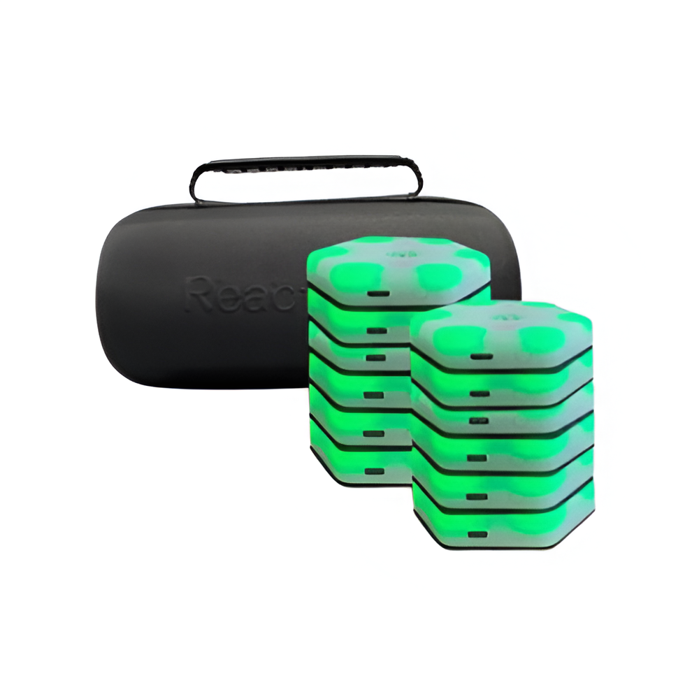 12-Piece Rechargeable Reaction Lights for Fitness & Speed
