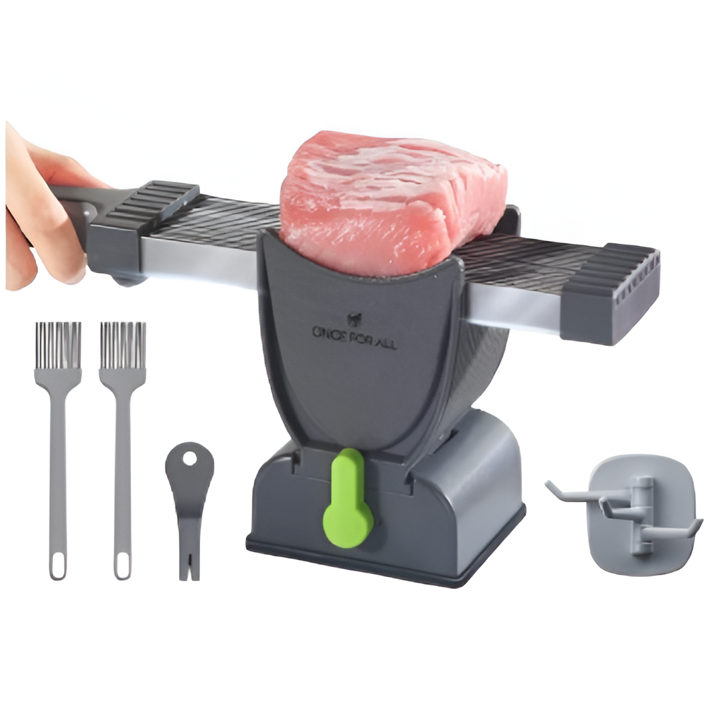 Grey Kitchen Meat Slicer for Shredding and Slicing
