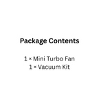 Cordless Turbo Air Blower & Vacuum with 200,000RPM Motor Portable Car Dryer, Black
