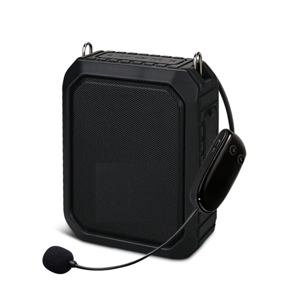 18W Waterproof Bluetooth Voice Amplifier with Wireless Mic and Power Bank Function