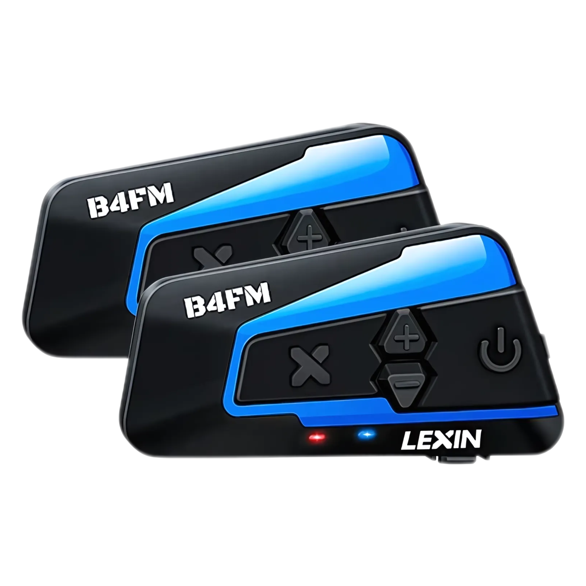2-Pack Bluetooth Motorcycle Intercom Headsets with Music Sharing