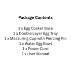18-Egg Electric Boiler Steamer Stainless Steel, One-Touch Operation, 350W Power