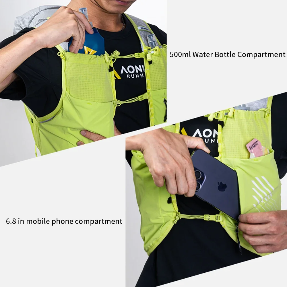 15L Outdoor Hydration-Ready Backpack for Running, Hiking and Trekking