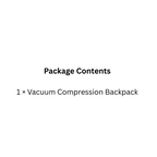 Waterproof 36–55L Travel Backpack with Vacuum Storage and Wet/Dry Separation Black