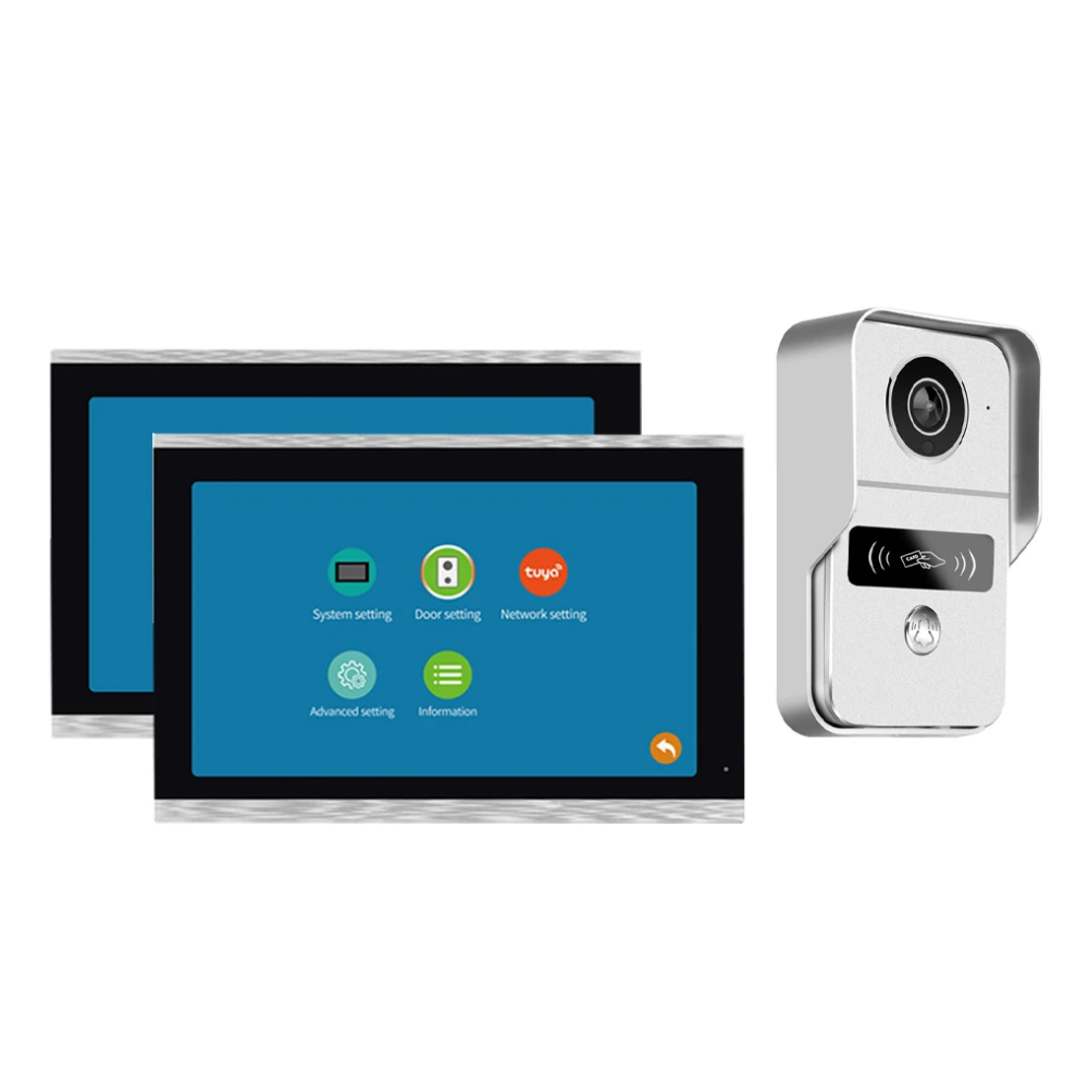 Smart Home Intercom System with RFID and Dual Monitors