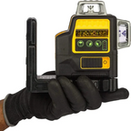 3-Sided Green Laser Level with 360° Coverage and 12 Lines for Indoor & Outdoor Use