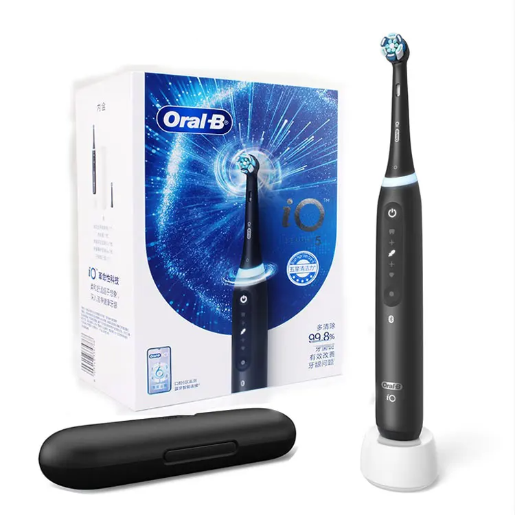 Cordless Electric Toothbrush with AI-Guided Brushing, 3D Micro-Vibrations & Travel Case