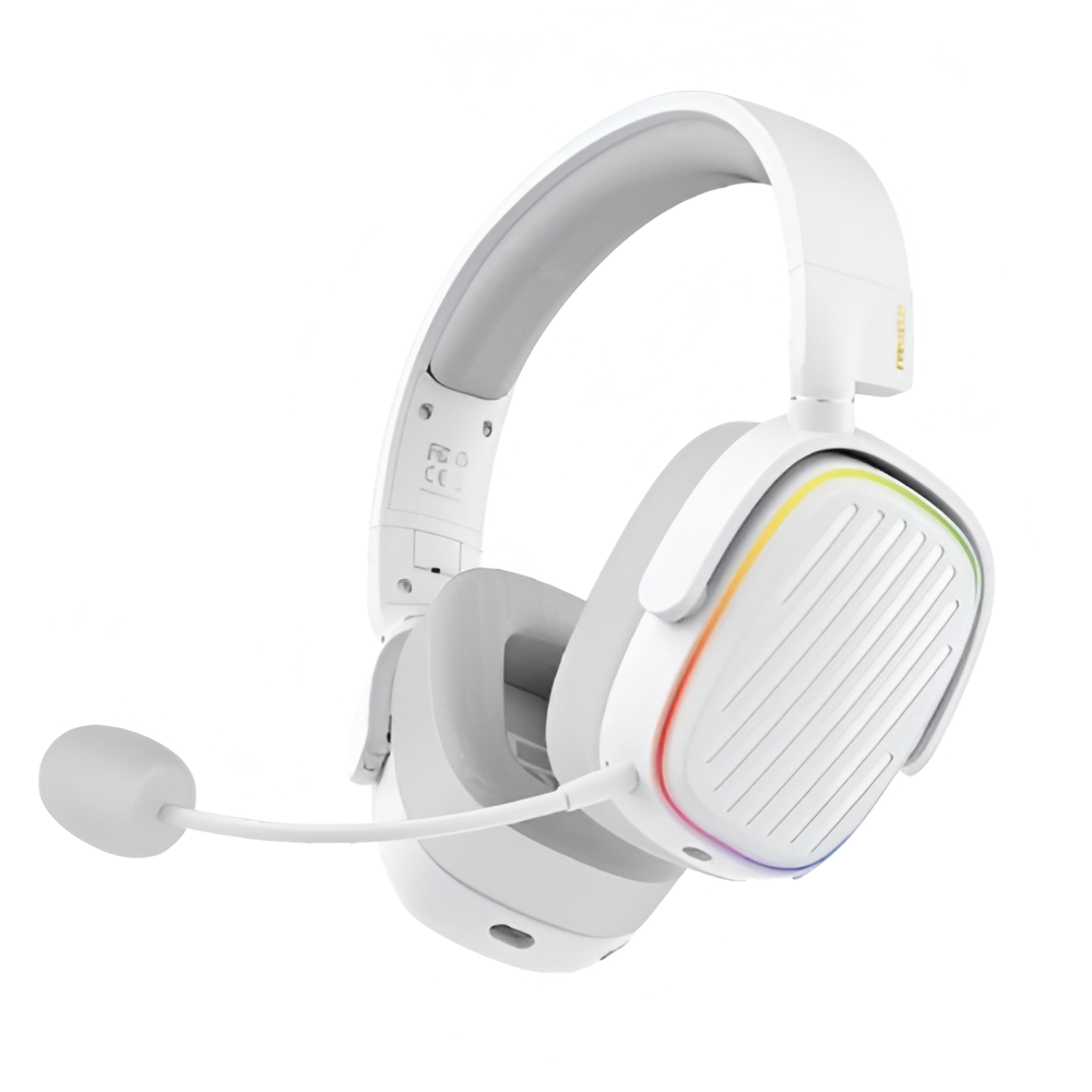 Wireless Gaming Headset with Noise Cancelling Mic, White