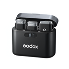 Portable 2.4GHz Wireless Lavalier Mic with Charging Case