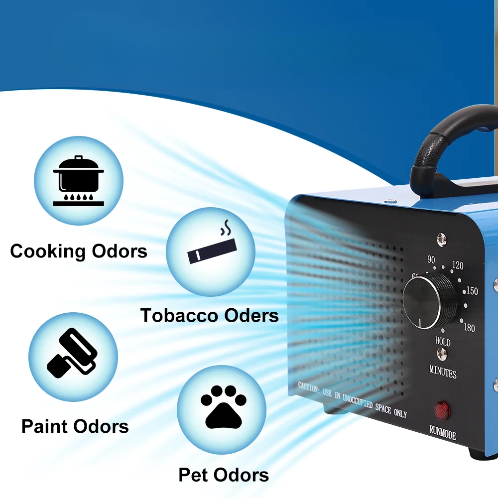 Compact Ozone Air Purifier 10000mg/h for Home, Office, Car & Small Rooms