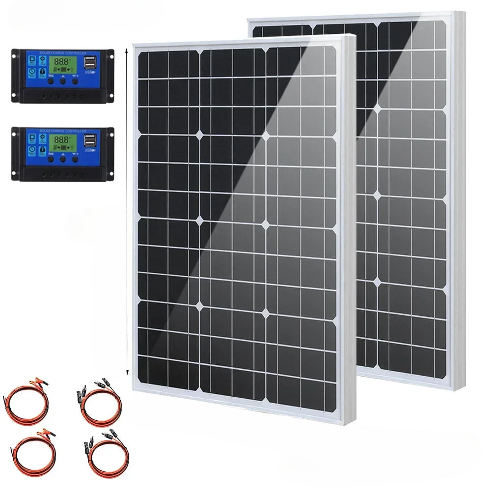 2000W Solar Panel 18V Rigid Waterproof for Outdoor Use