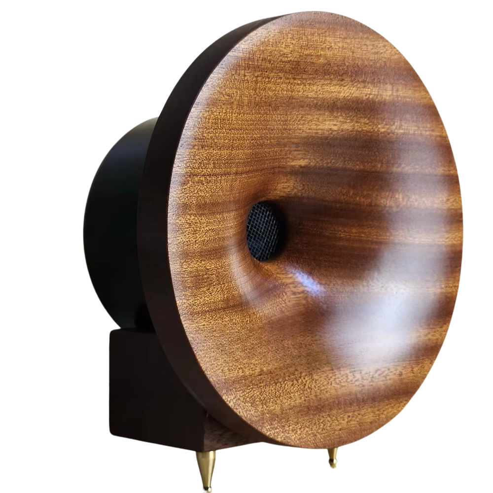 2-Piece 98dB Wooden Horn Tweeters with Free Stands