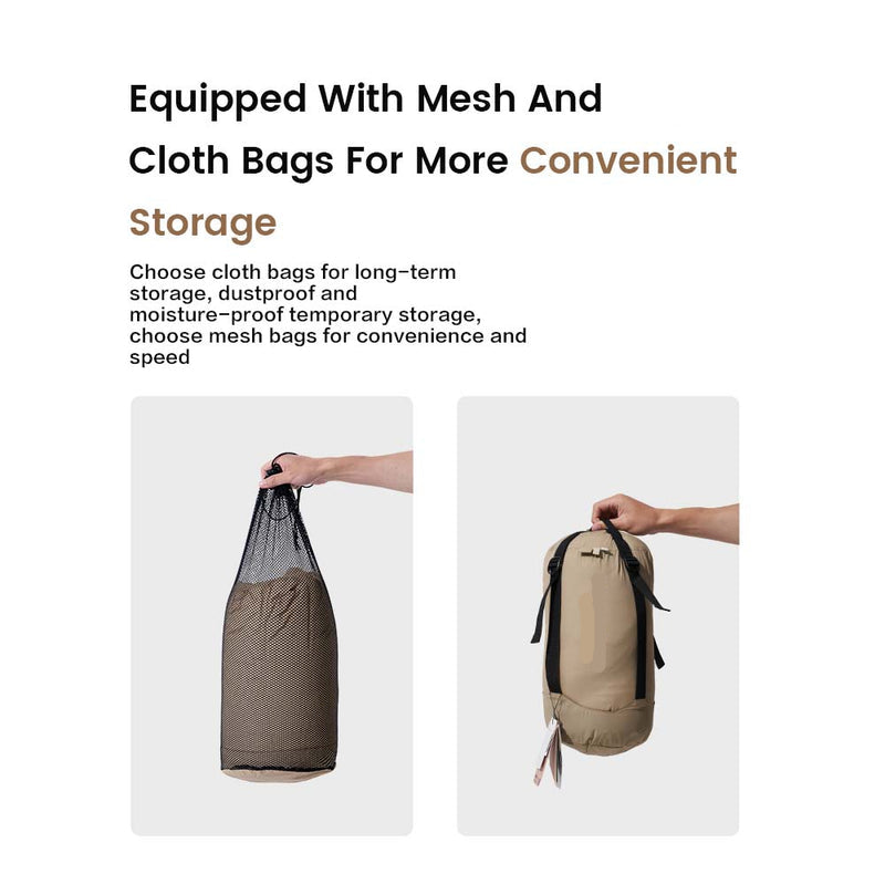 Lightweight Duck Down Camping Bag 5 to 15C Envelope Design for Hiking and Travel